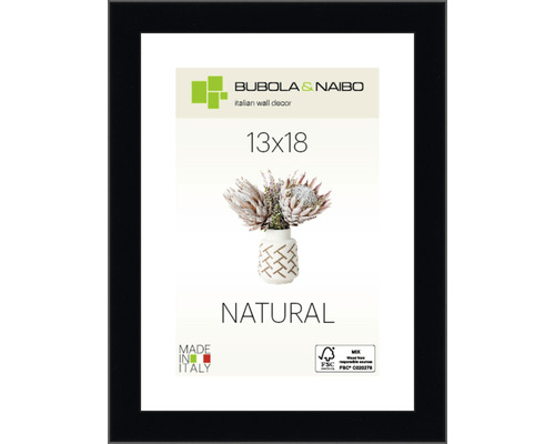 Bubola&Naibo Portrait frame wood black 13x18 cm