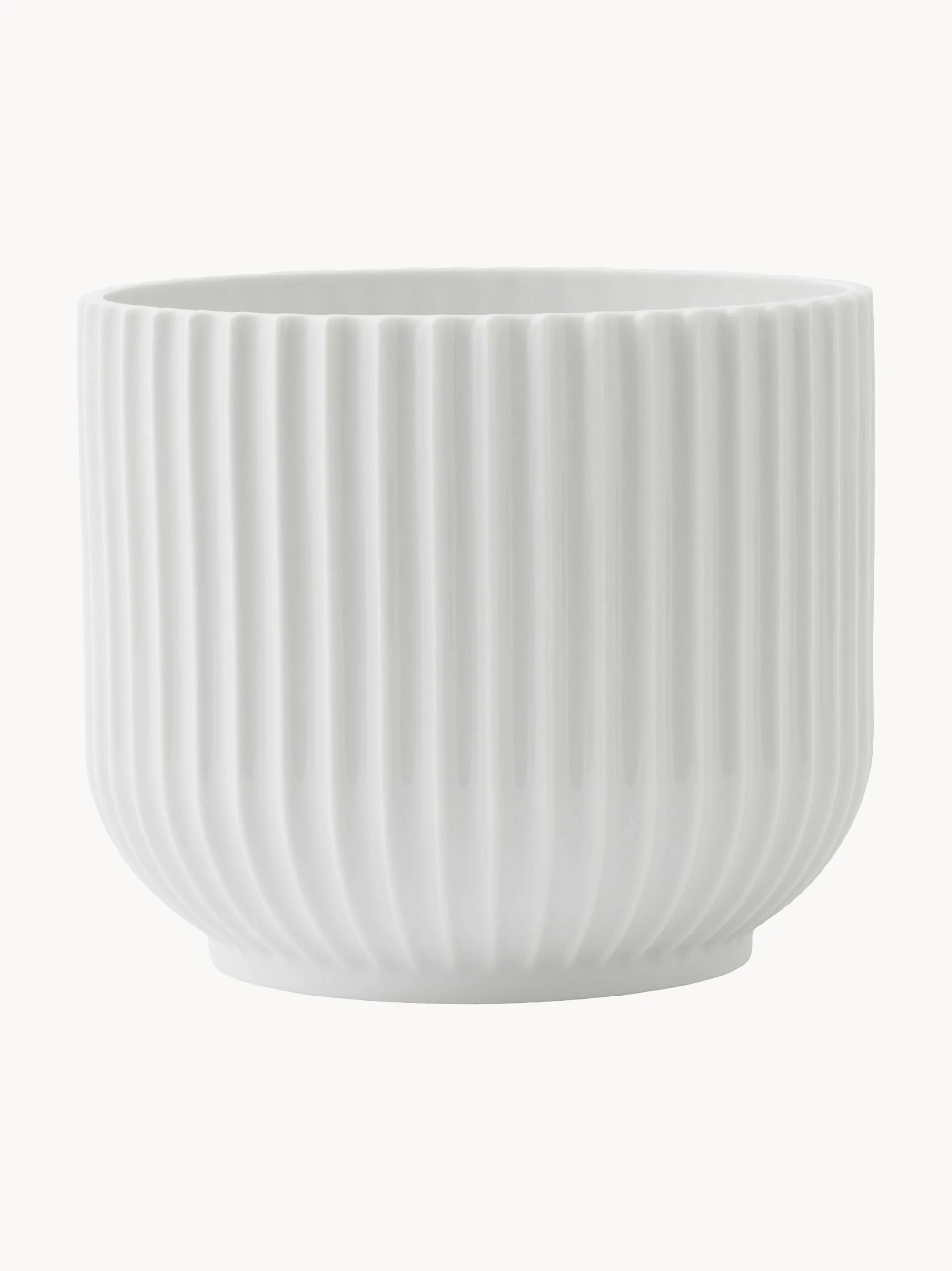 Lyngby porcelain planter, H 13 cm