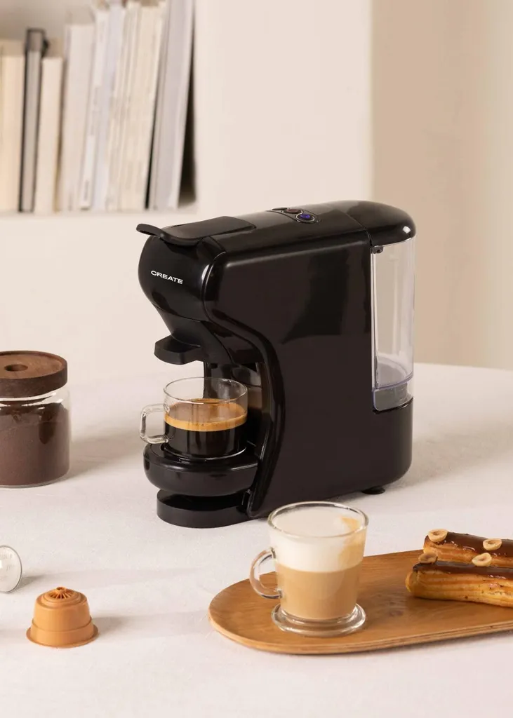 CREATE POTTS - Multi-capsule and ground coffee espresso machine