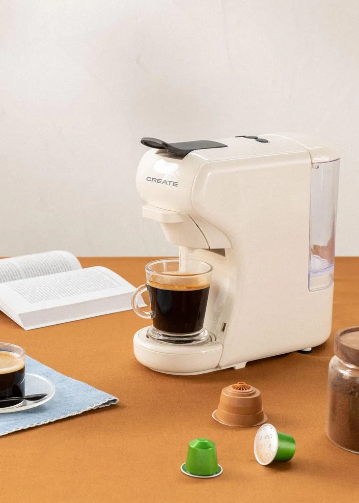 CREATE POTTS - Multi-capsule and ground coffee espresso machine