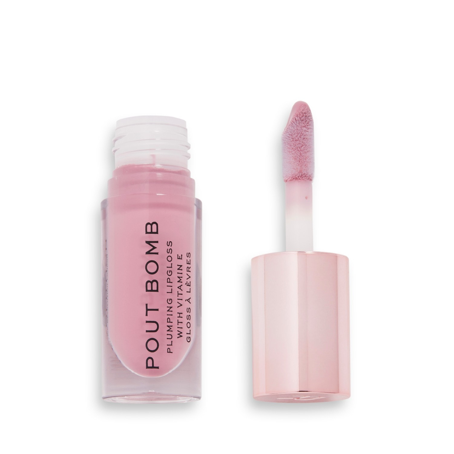 Revolution Pout Bomb Plumping Gloss, Pinky Nude