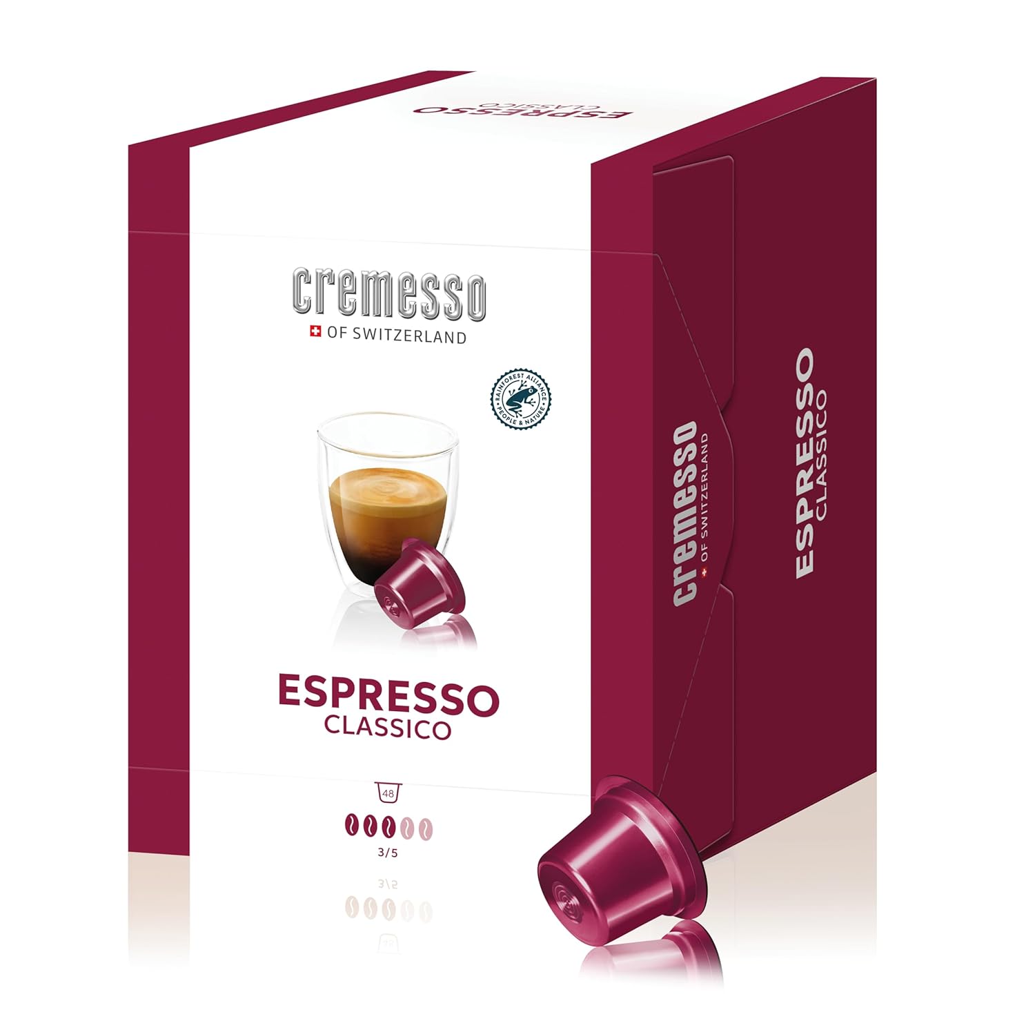 Cremesso Espresso Classico Coffee Capsules - Pack of 48 Classic Espresso with Intense Aroma, 370 gm