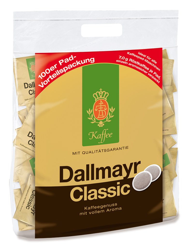 Dallmayr Coffee Pods Classic, 100 pods, individually packed