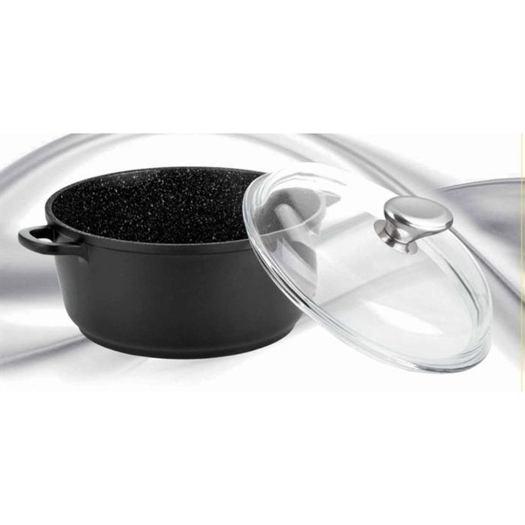 PRADEL EXCELLENCE Casserole Dish - Ø 24 cm - 4.2 L - Black - Suitable for all heat sources including induction
