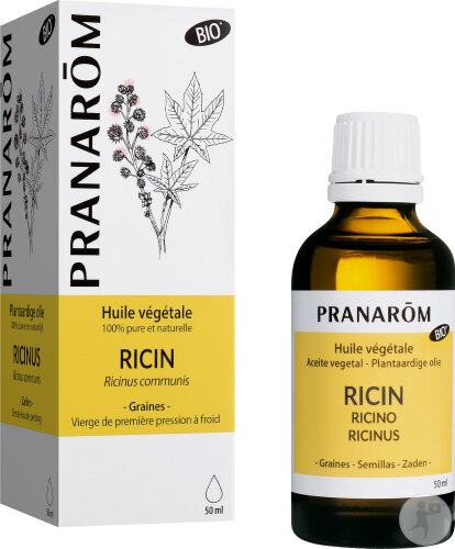 Pranarom Ricin Vegetable Oil Organic Bottle 50ml
