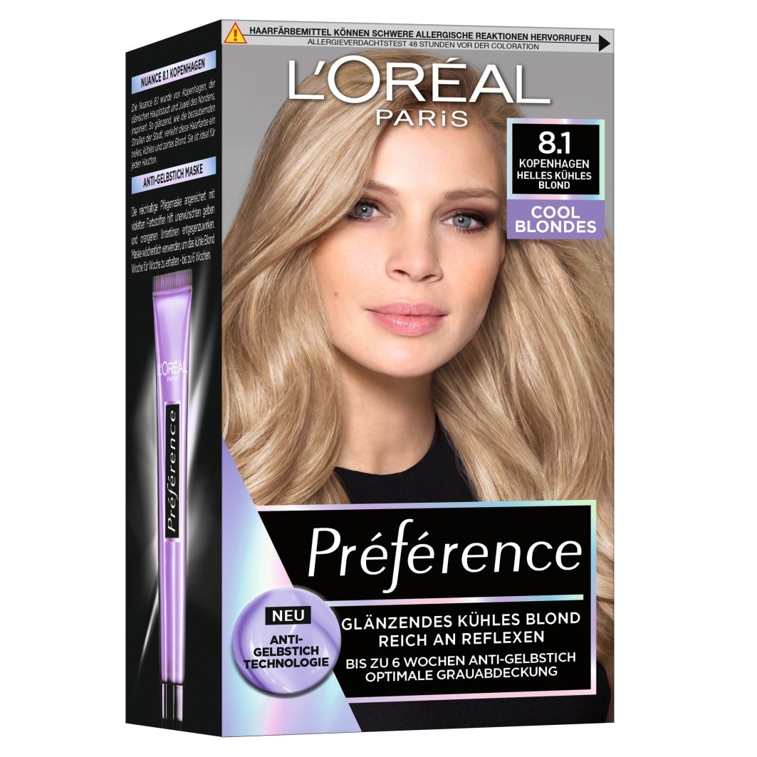 L´Oréal Paris Preference Cool Blondes, Bright cool Blond 8.1