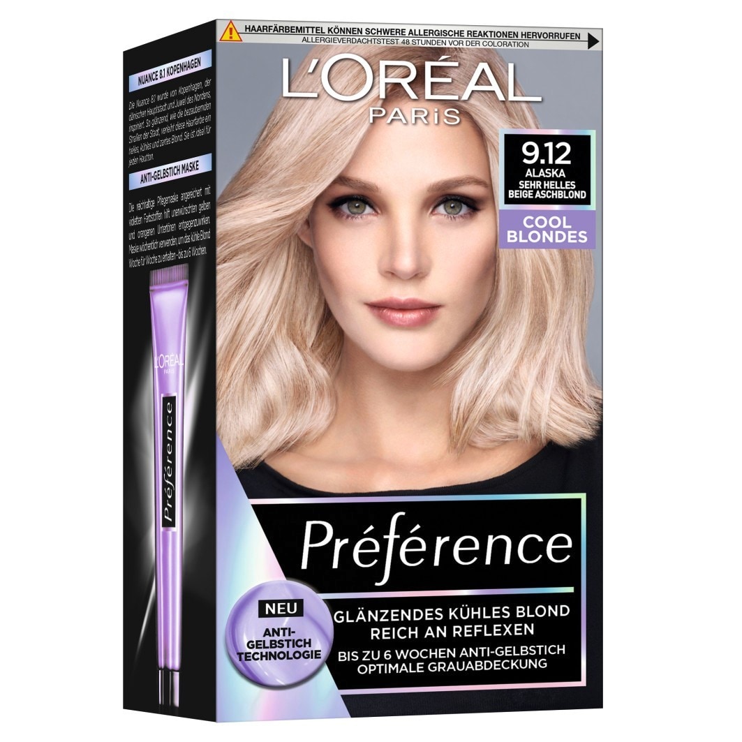 Very light beige ash blond 9.12