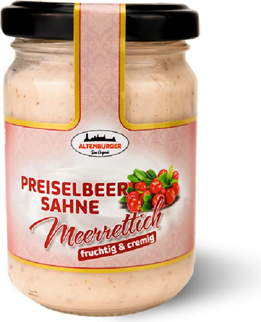 Altenburger Senf & Feinkost GmbH Cranberry Cream Horseradish, 140 g