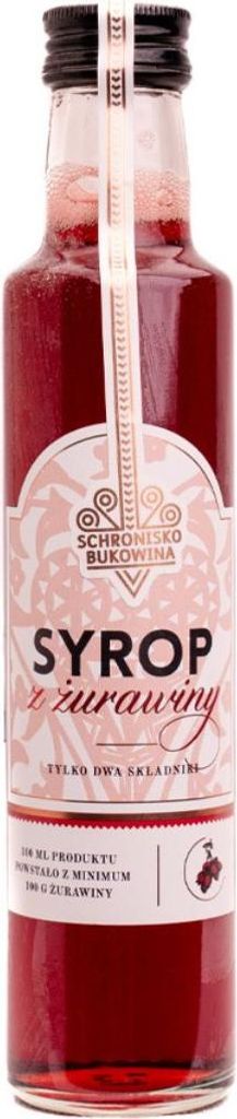 Schronisko Bukowina Cranberry syrup 250ml - Schronisko Bukovina 250 ml