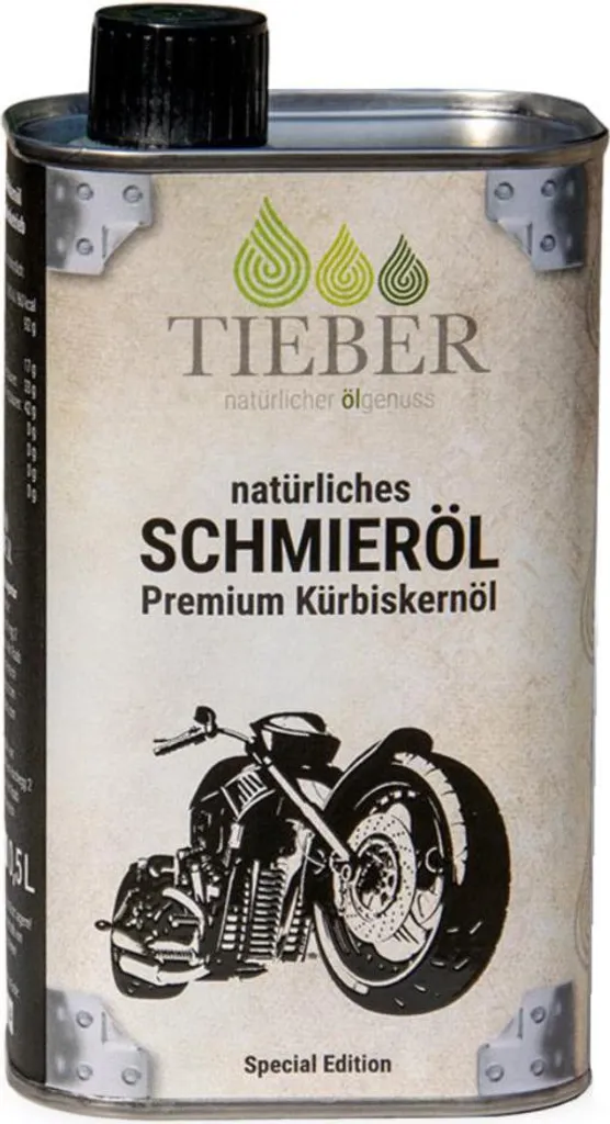 Tieber Öl Premium Pumpkin Seed Oil Biker Special Edition 500ml
