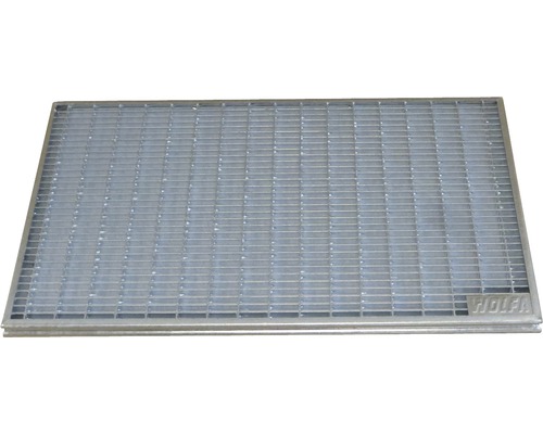 Wolfa press-locked grating for doormat box 75x50 cm (mesh 30x10 mm)