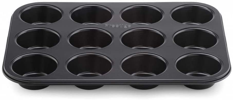 Prestige Muffin tin, carbon steel, black, 35 x 27 x 3 cm