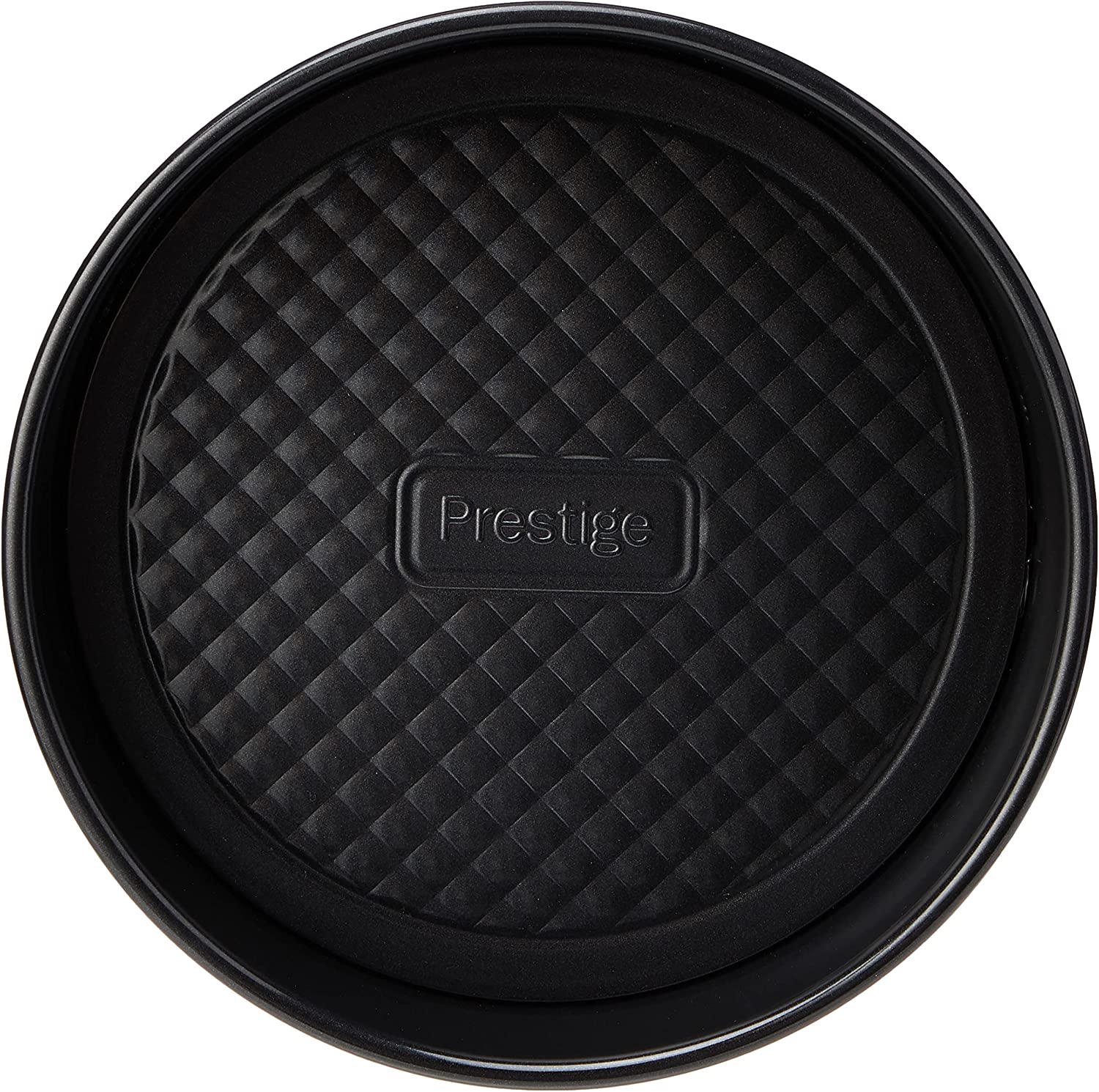 Prestige Inspire 20.3 cm Round Lunch Box with Loose Base, Metal, Black, 21 cm