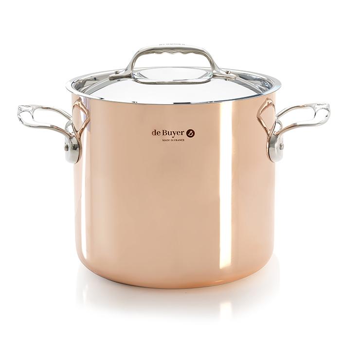 DE BUYER Induction Prima Matera Deep Pot With Lid