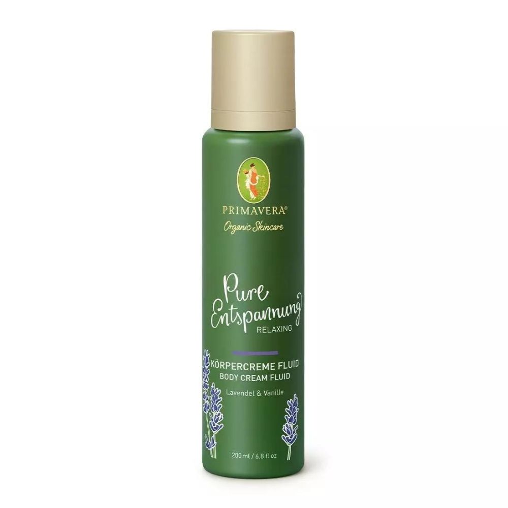 Primavera Organic Skincare Body Cream Fluid Pure Relaxation 200 ml