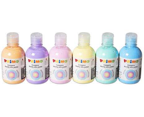 Primo Tempera Paint “Pastel”, set of 6