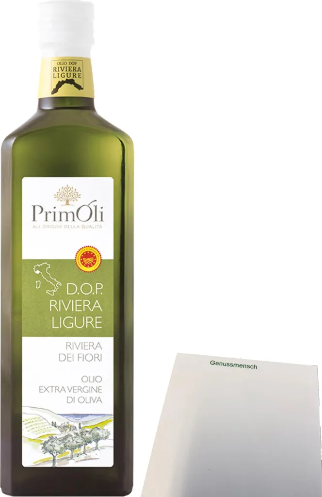 PrimOli Extra Virgin Olive Oil Riviera Ligure (500ml bottle) + usy Block 500 ml