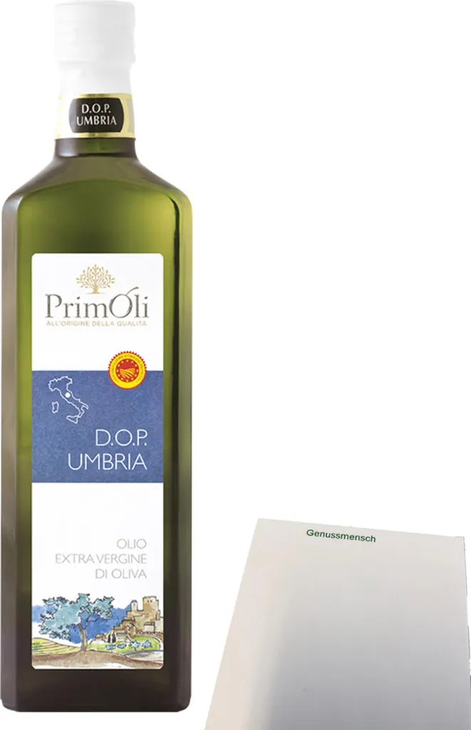 PrimOli Extra Virgin Olive Oil Umbria Colli Martani (500ml bottle) + usy Block 500 ml