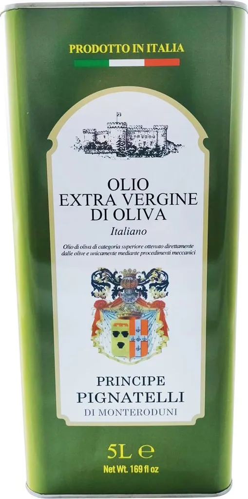 Win2Win Tech Principe Pignatelli di Monteroduni - 100% Italian extra virgin olive oil, cold-pressed and filtered, 5L can, medium fruit blend, quality E... 5000 ml