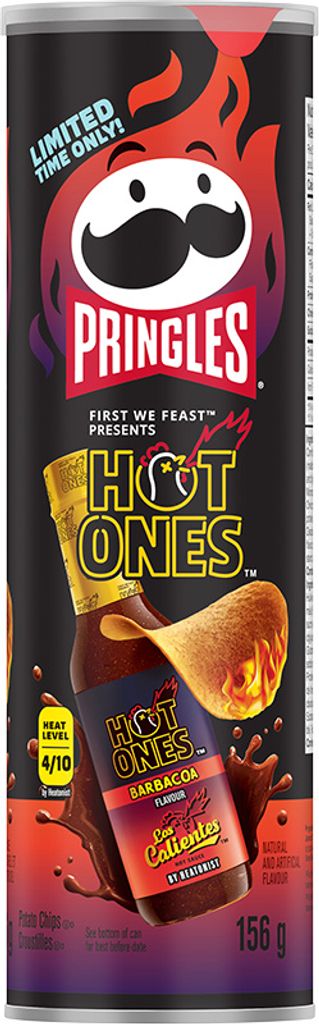 Pringles Manufacturing Co. Pringles Hot Ones Los Calientes Barbacoa 158g