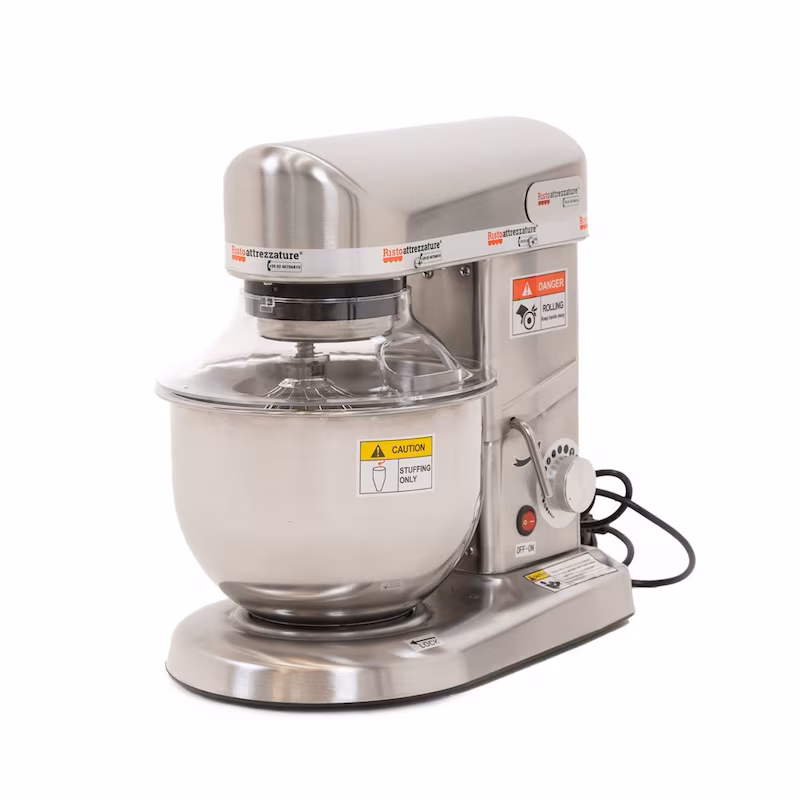 Ristoattrezzature Professional planetary mixer, steel version, 5 liters