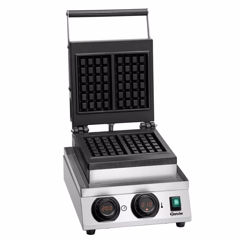 Professional digital waffle maker, 2 Brussels waffles, Bartscher MDI 1BW-AL