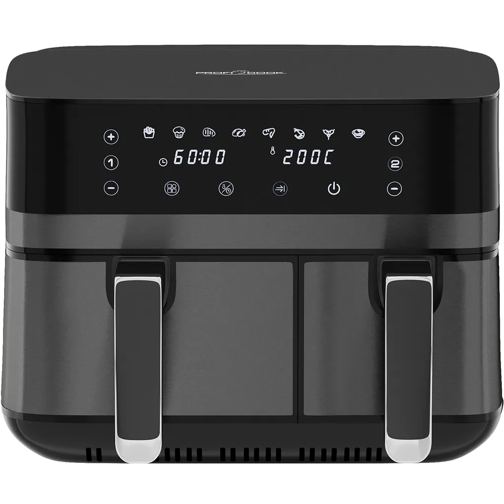 PROFI COOK Hot Air Fryer PC-FR 1295 H, 2 chambers, 9L, 2700 W