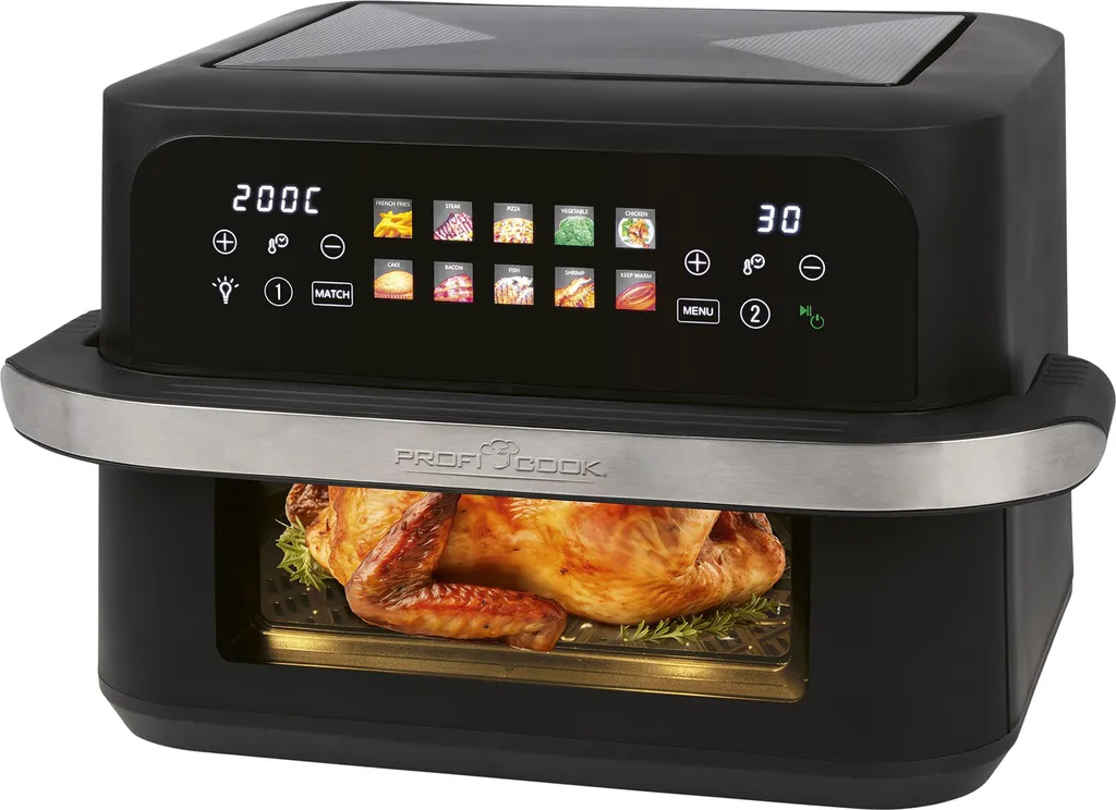 PROFI COOK XXL Air Fryer PC-FR 1313 H, 10L, 2 chambers, 2400W