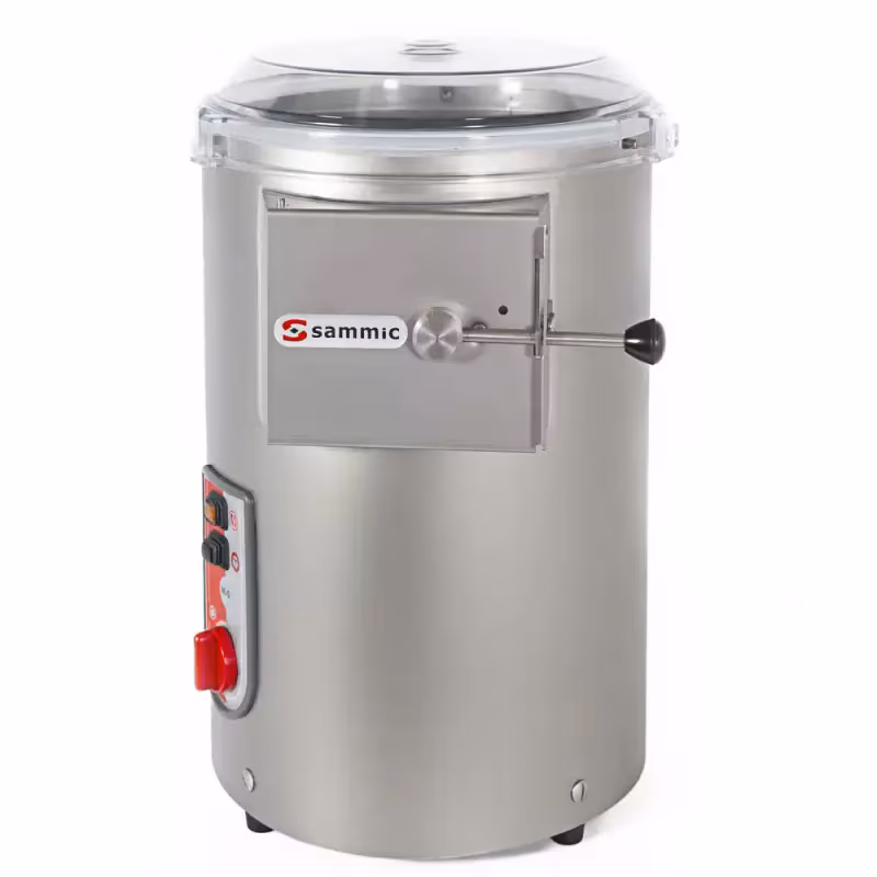 Professional potato peeler Sammic M-5 | 5kg capacity, grinding wheel, 80-100 kg/h, stainless steel, with timer from 0 to 6 min