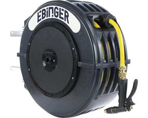 Professional hose reel EBINGER DR 100 – R3, with 25 m ½“ PVC hose