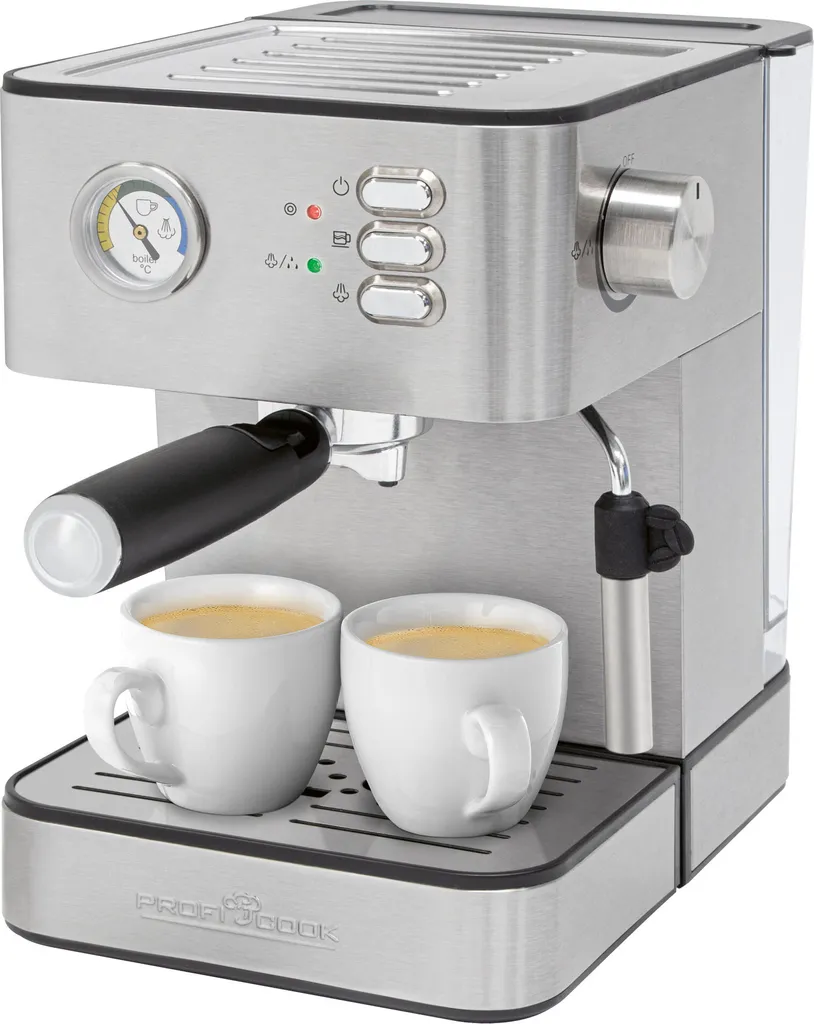 ProfiCook espresso machine PC-ES 1209 stainless steel housing, 20 bar