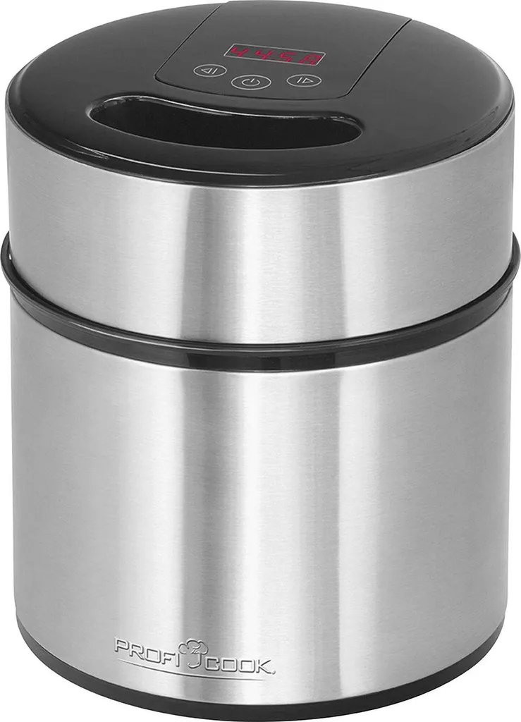 ProfiCook® Ice Cream Maker and Yogurt Maker | Ice Cream in 20 Minutes | Up to 1800ml Ice Cream | Soft Serve Machine for Home Use | With Timer | Ice Cream Maker for Ice Cream, Frozen Yogurt & Sorbet | PC-ICM 1140
