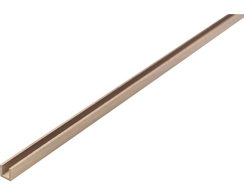Hornbach Profile strip U-profile walnut 5x3x1000 mm