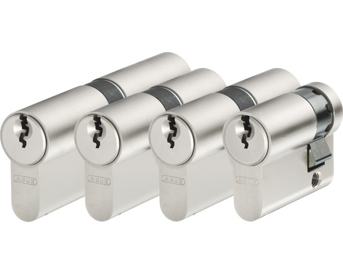 Profile cylinder set E20NP Abus 30/30 mm keyed alike 4 pieces