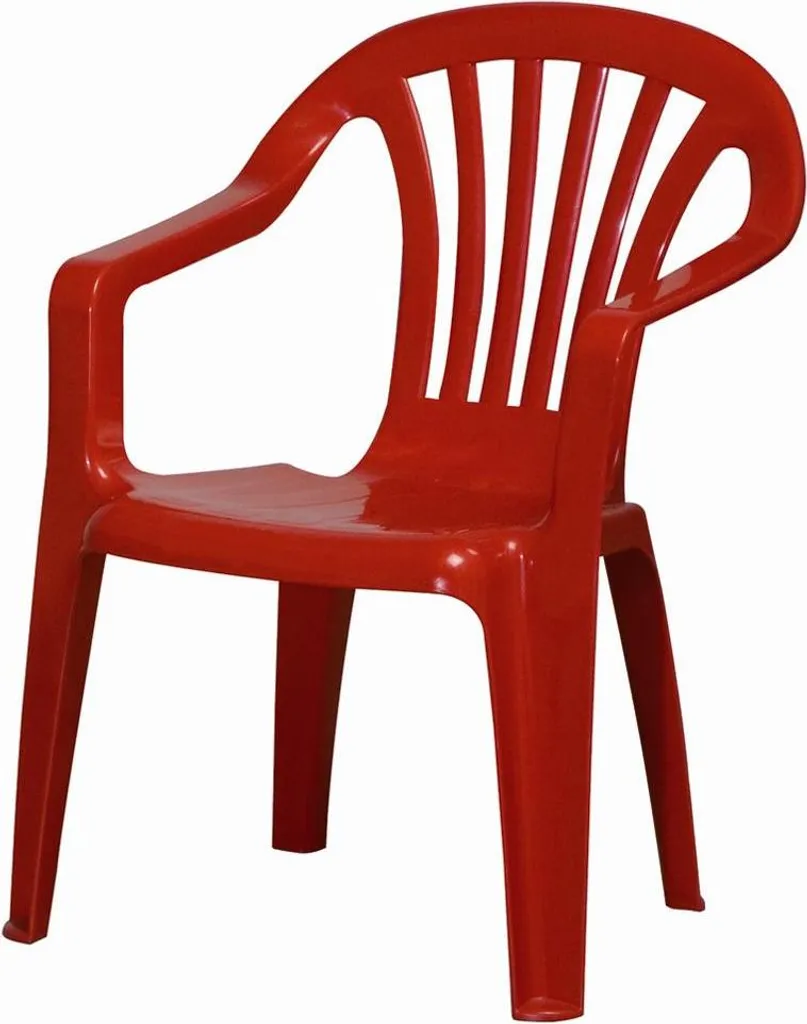 Progarden 46201 Children's Stacking Chair "Sedia Baby", red, all plastic