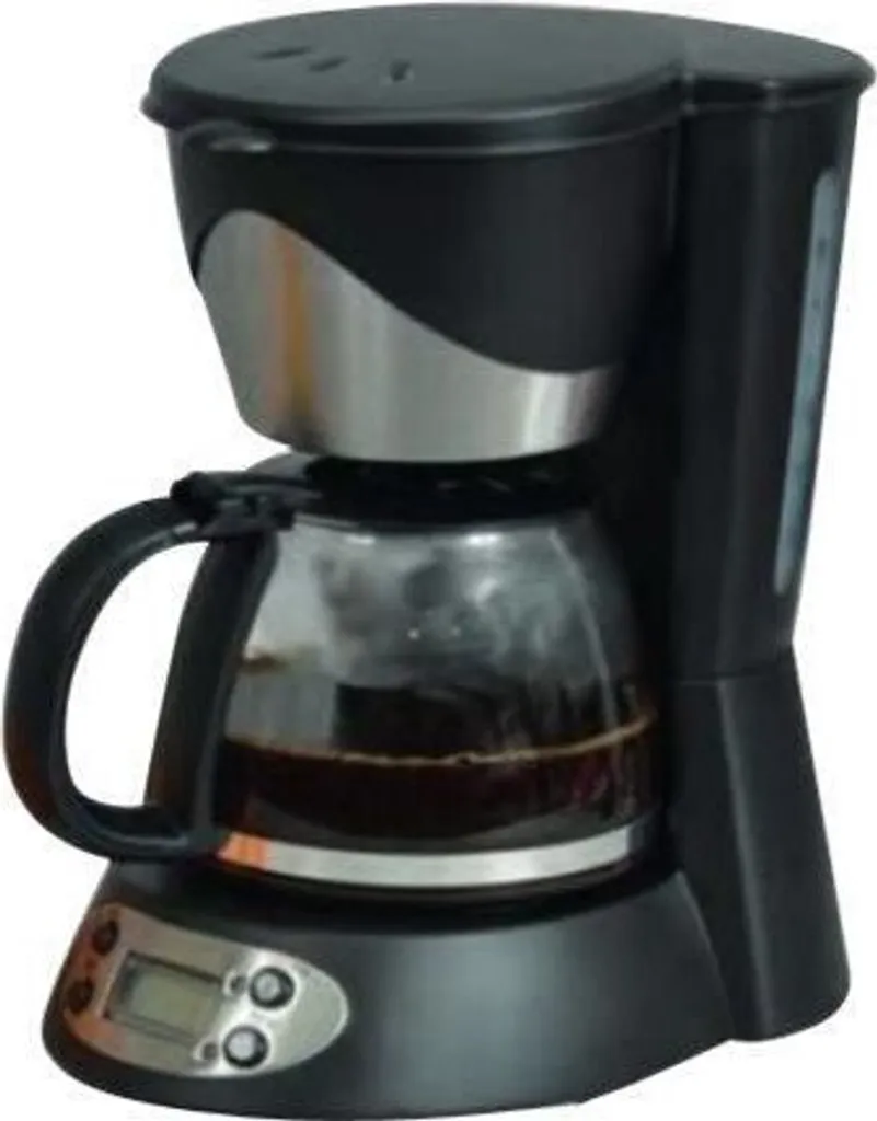 Programmable 6-cup coffee machine 550 W black / stainless steel Kitchen Chef KSMD230T