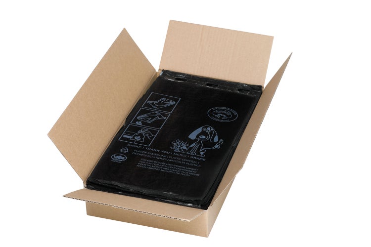 Hornbach PROREGAL Classic dog waste bags 2000 pieces HxWxD 20 x 33 x 0.01 cm black