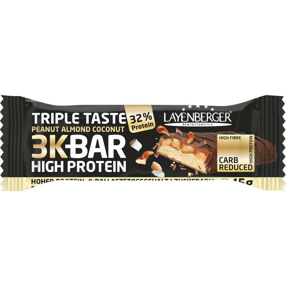 LAYENBERGER Protein bar High Protein 3K-Bar, Peanut Almond-Coconut