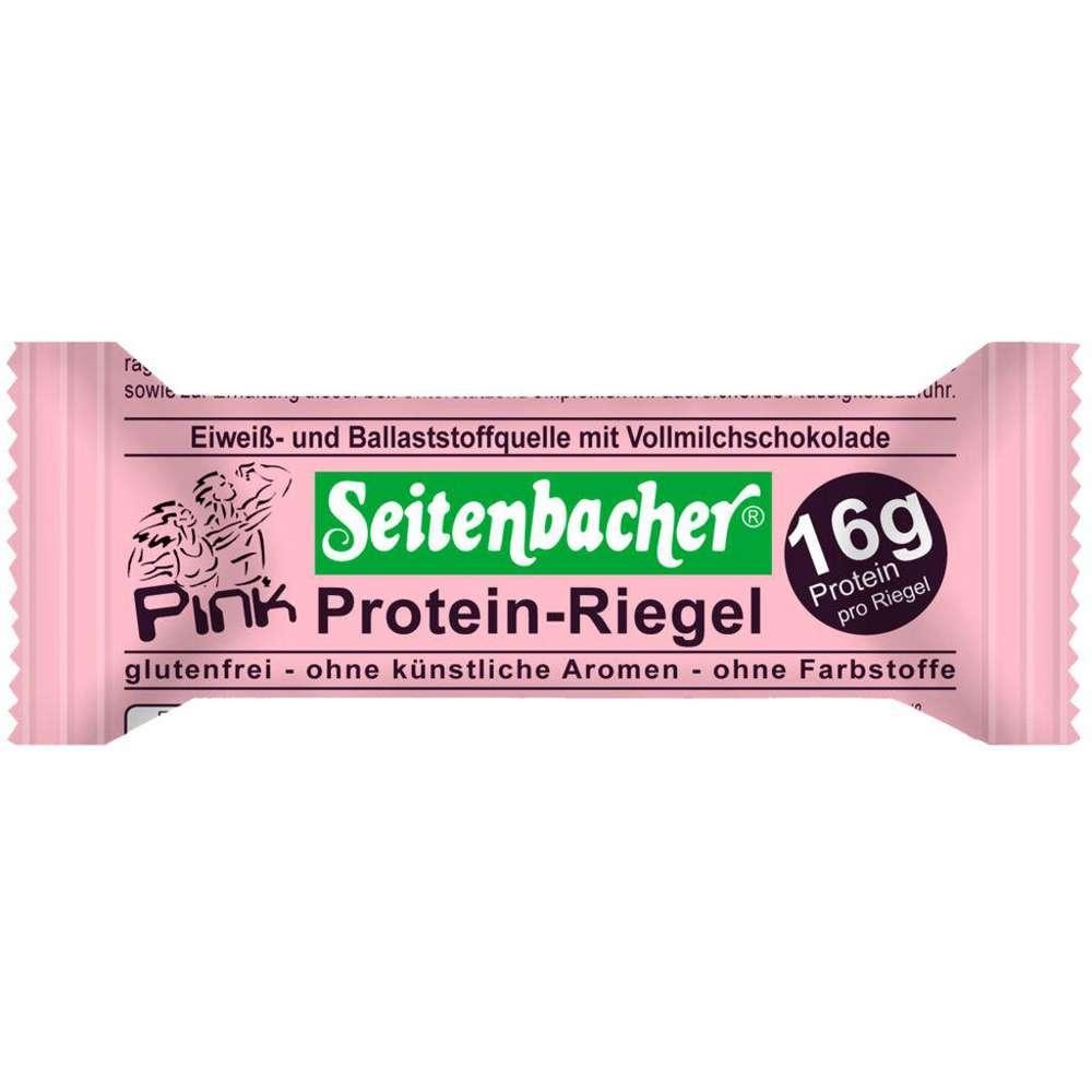 Seitenbacher Pink protein bar with milk chocolate