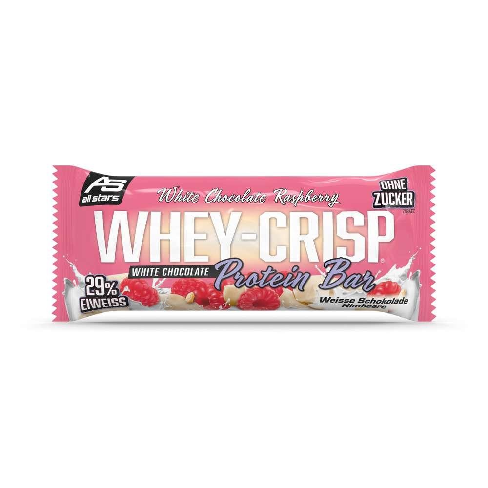 All Stars Protein bars, whey crisp, white chocolate raspberry