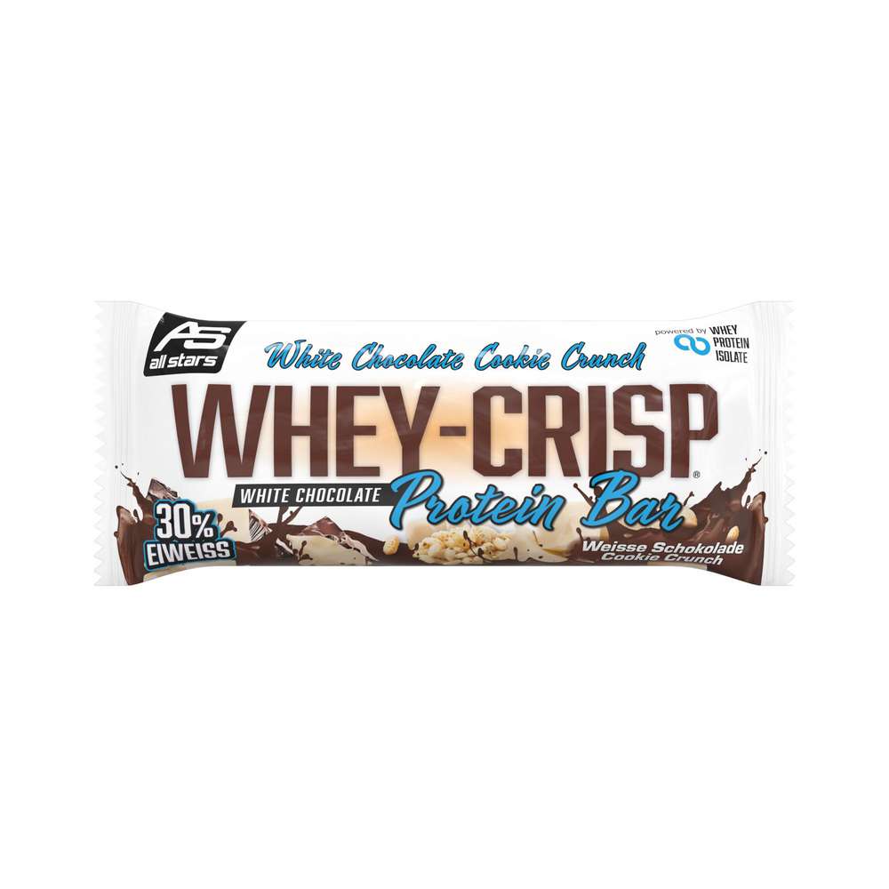 All Stars Protein bars Whey Crisp, White Chocolate Raspberry Crunch
