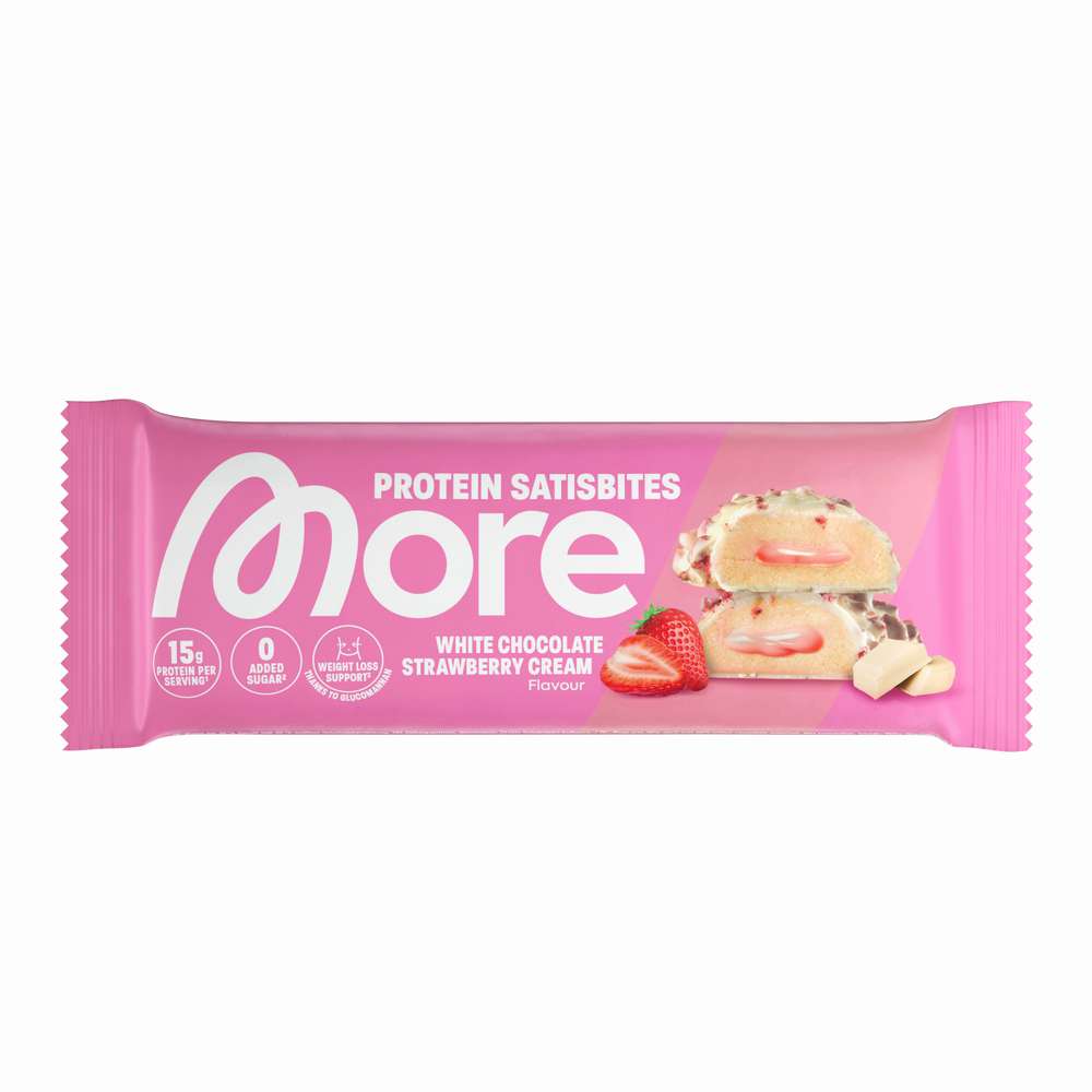 More Protein Satisbite Bar, Strawberry Cream 50g