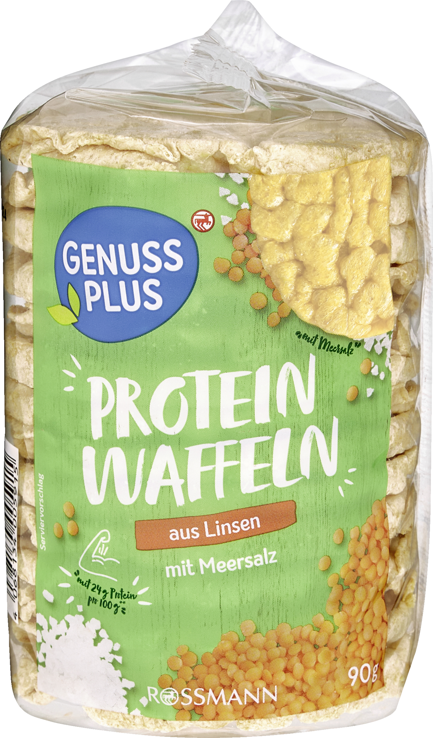 GENUSS PLUS Protein waffle from lenses