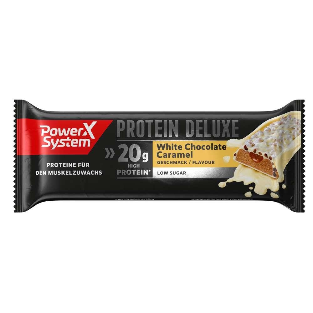 Power System Protein Bar Protein Deluxe, White Chocolate & Caramel