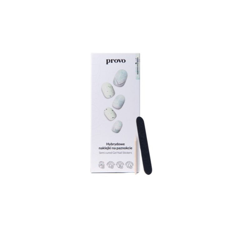 Provo hybrid nail stickers NO.12 Marbleous Madness 33 pieces
