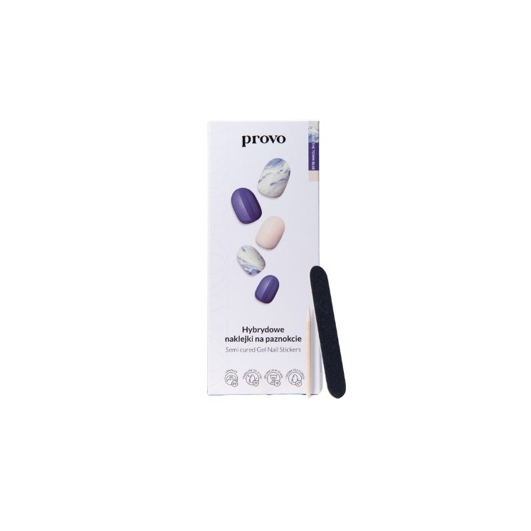 Provo hybrid nail stickers NO.14 Paint the Town Blue 33 pieces