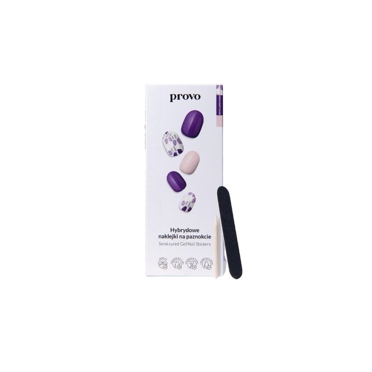 Provo hybrid nail stickers NO.9 Midnight Rain 33 pieces
