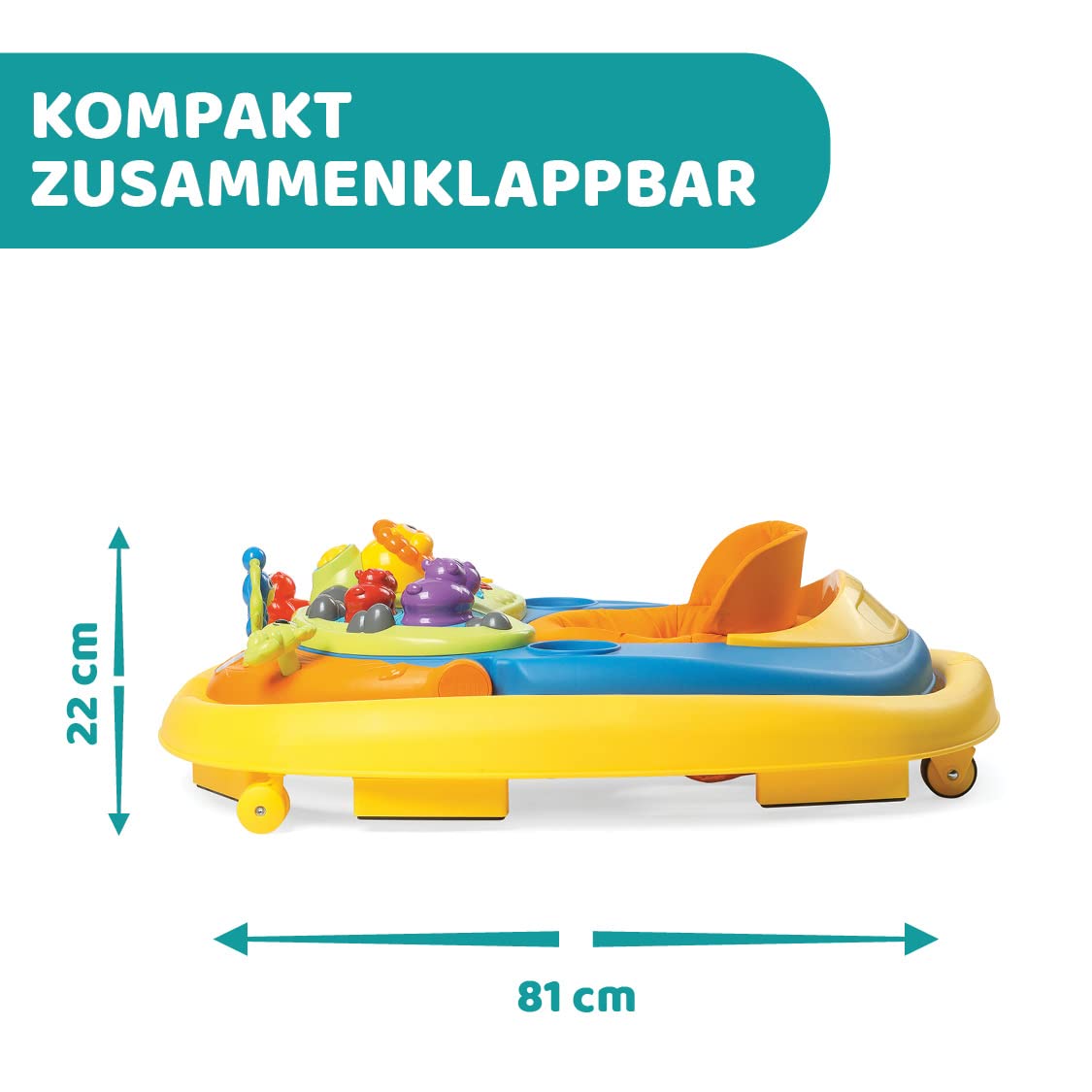 Chicco Running Machine Walky Talky with Electric 3D Activity Centre Jungle Sunny
