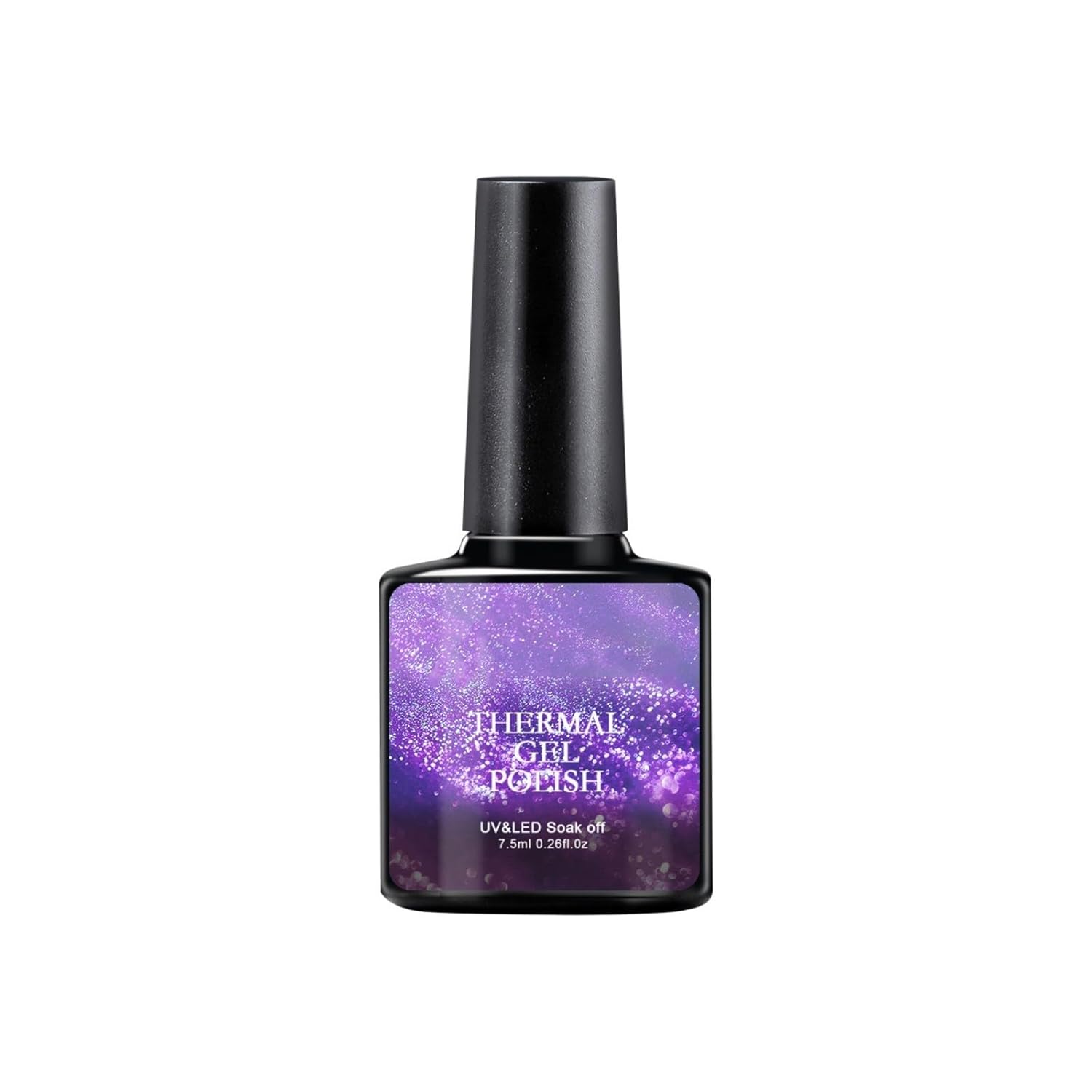 Generic Color Changing UV Gel Nail Polish - 7.5 ml Thermal Gel Polish Gradient Glitter Color Gel, Temperature Color Changing Gel for Gel Nails, Soak-Off UV Gel Polish, Glitter DIY Nail Art Gel Thermal Nail