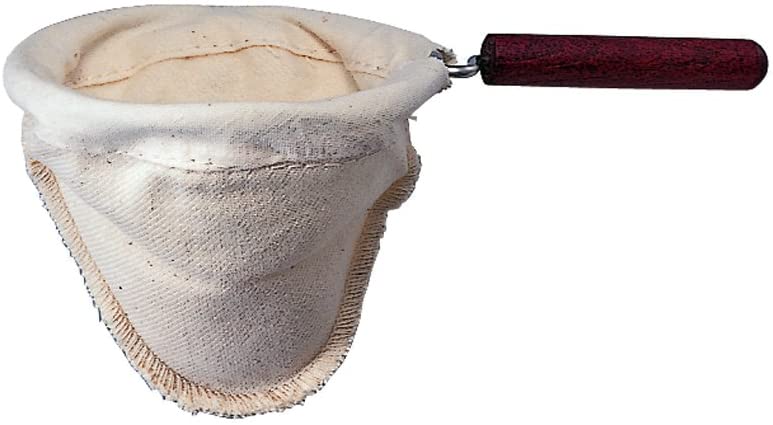 Hario Cloth Filter for Woodneck Filter Coffee Pot 1 Filter with Handle 480 ml Light Brown